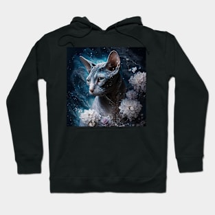 Sphynx Floral Hoodie